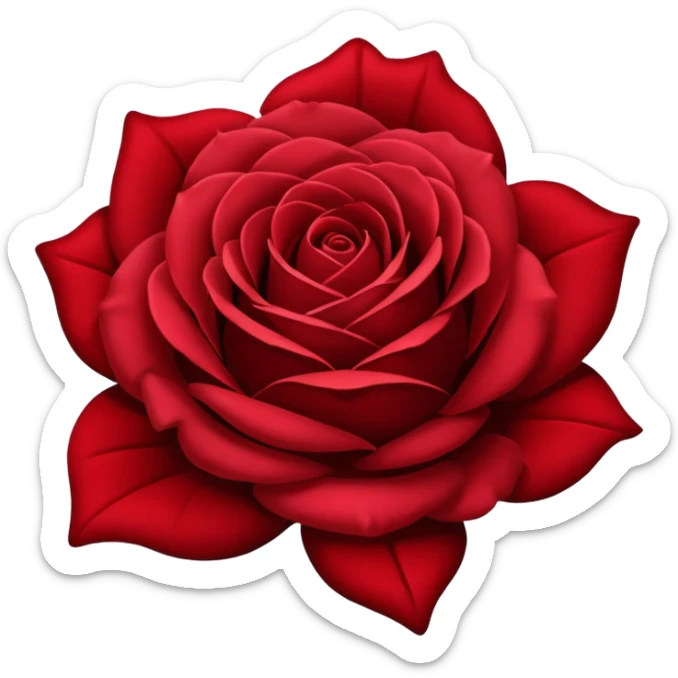 It doesnt look real. What about more like the firt rose style and with darker center?
 sticker