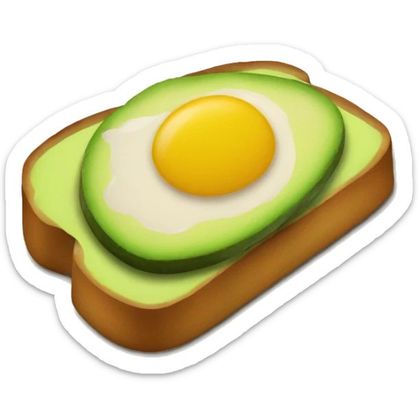 avocado toast sticker