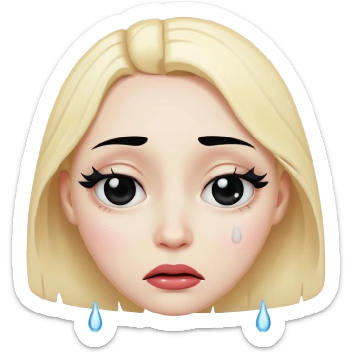 i want an emoji the embodies the lyrics of the song “the abyss” by the weeknd sticker