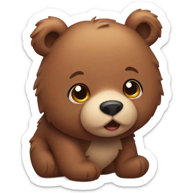 Cute bear sticker