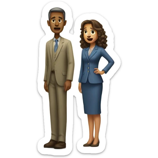 women being horrified because a man called her a big girl, even though he only meant she is tall, and not fat. She should be shorter than him. A sticker