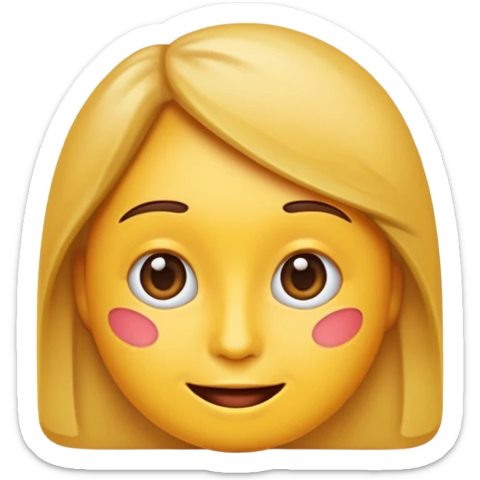 glückliche person als emoji im apple-stil, hält einen schokoriegel in der hand, fröhlicher gesichtsausdruck sticker