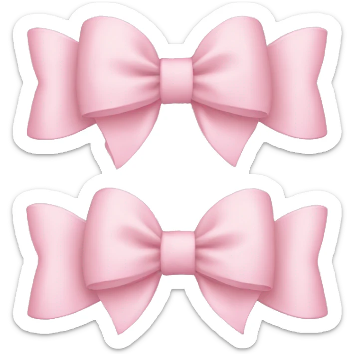 Light pink bows sticker