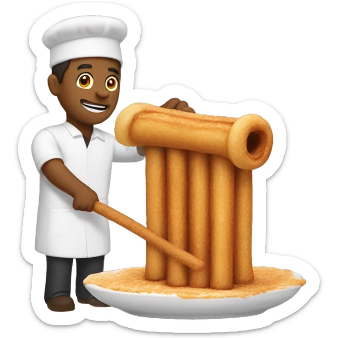 churro making sticker