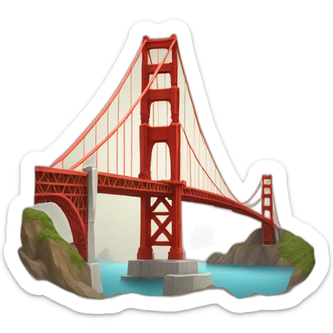 golden gate bridge sticker