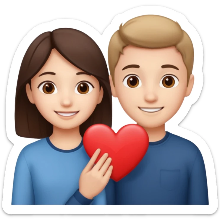 Cute Boy And Cute Girl Standing Love  Add Heart Heart Name Khushbu  sticker