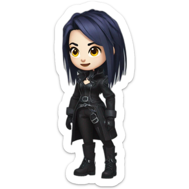 goth brigitta,overwatch,full body sticker