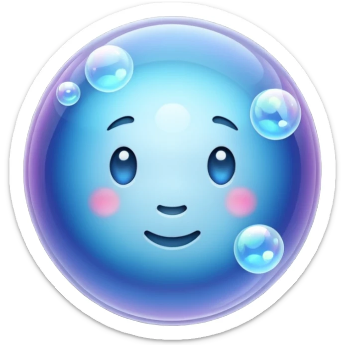 Bolha transparentes sticker