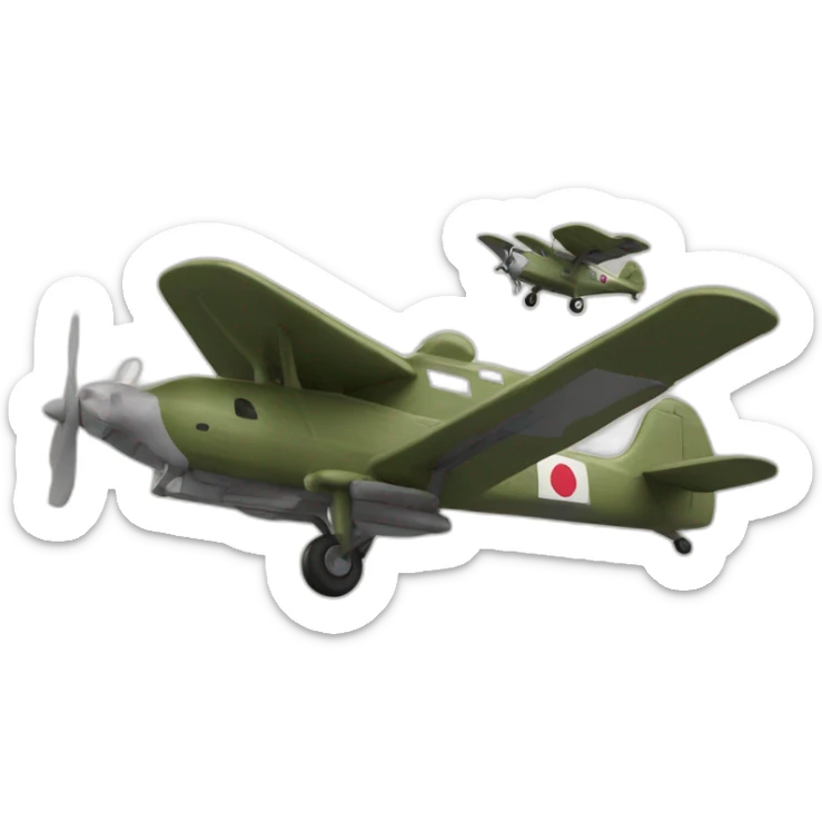 With a plane of the patrol of France sticker