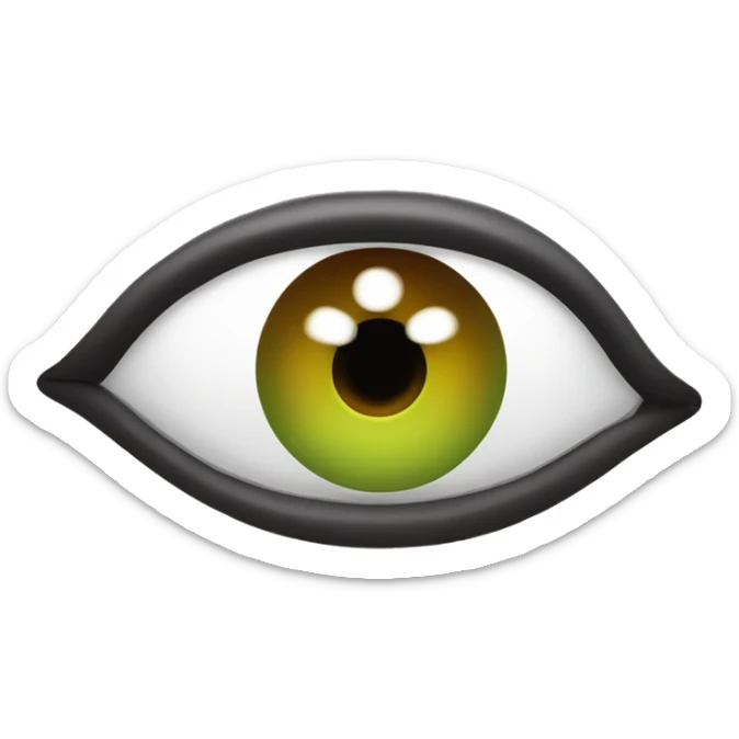 potaxie baddi avacodo with big cute lips red lipstick and long eyelashes sticker