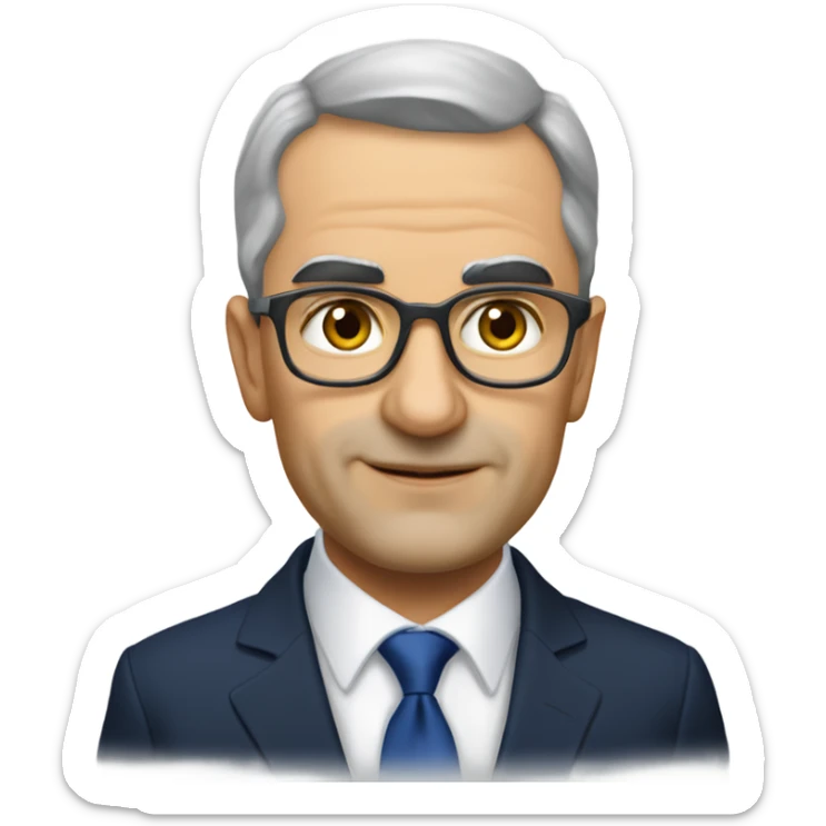 super realistic Kilen Georgescu candidate for President of Romania sticker