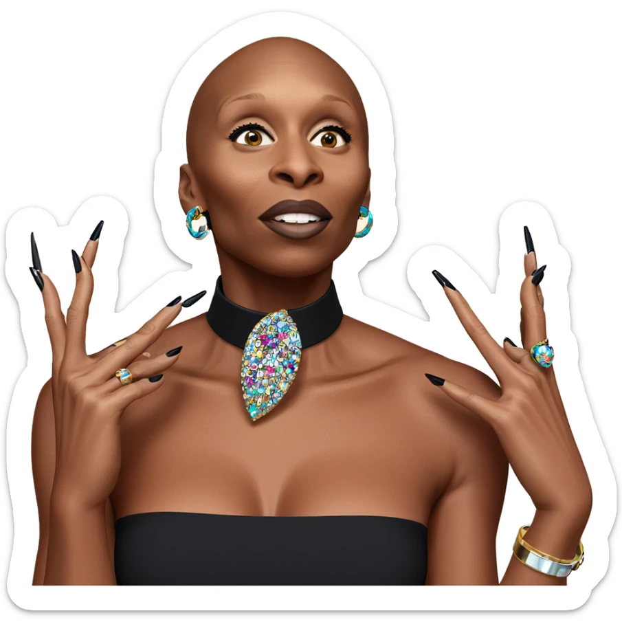 bold beauty in accessories sticker