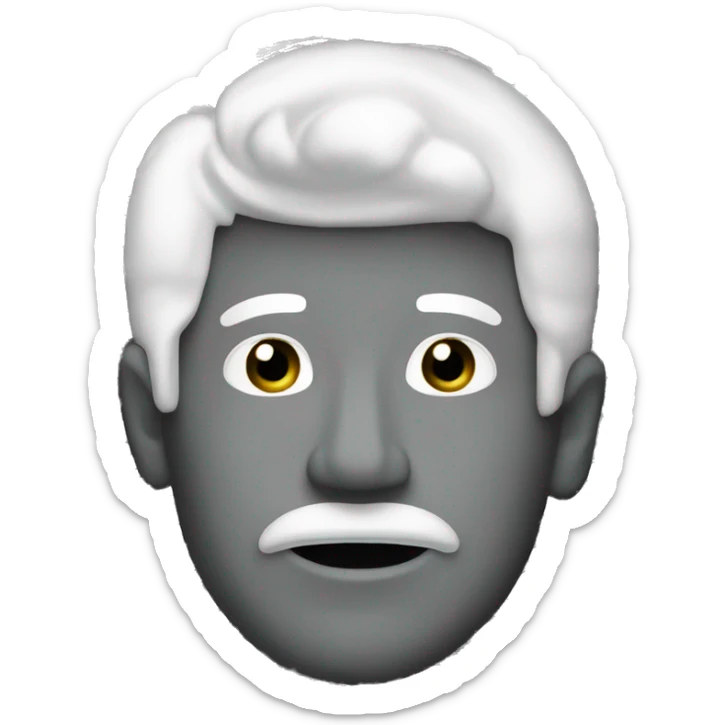 Mature states of major flag black gray and white with a white star on the middle sticker