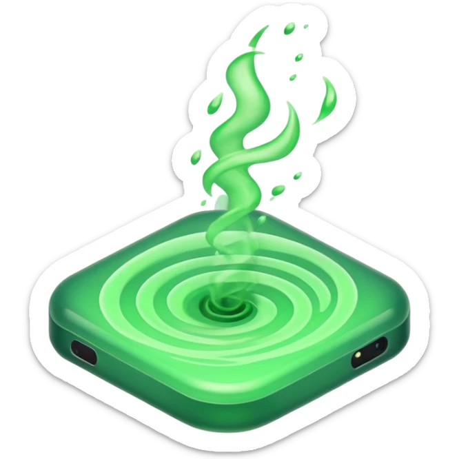 poisonous gas, isometric sticker