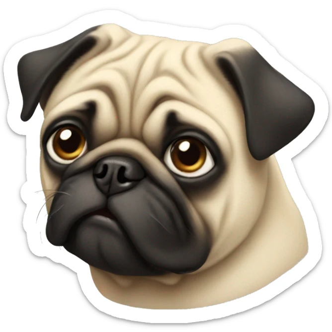 Pug sticker