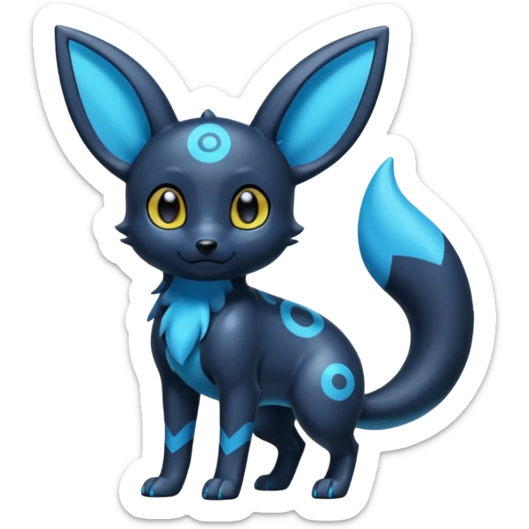 Blue Shiny Umbreon sticker