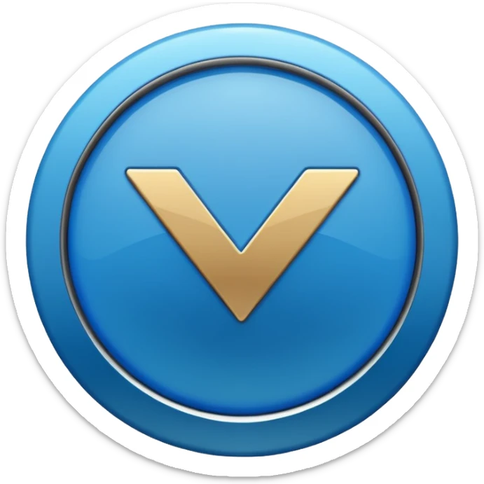 Quiero el logo de verificación de tiktok pero redondo y en vez del logo de tiktok pon un chulo  sticker