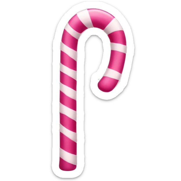 pink candy cane sticker