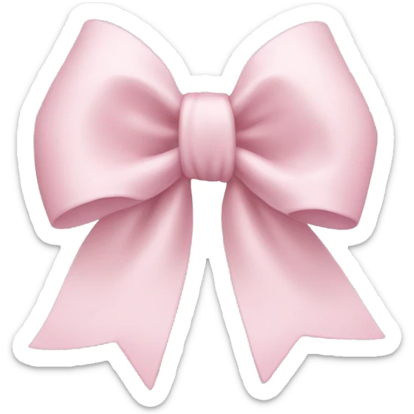 Light pink bow sticker