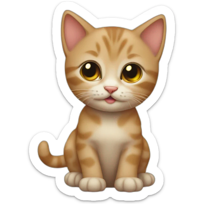 kitten sticker