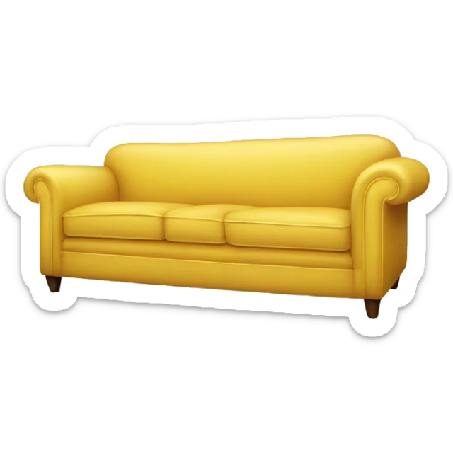 Yellow couch  sticker