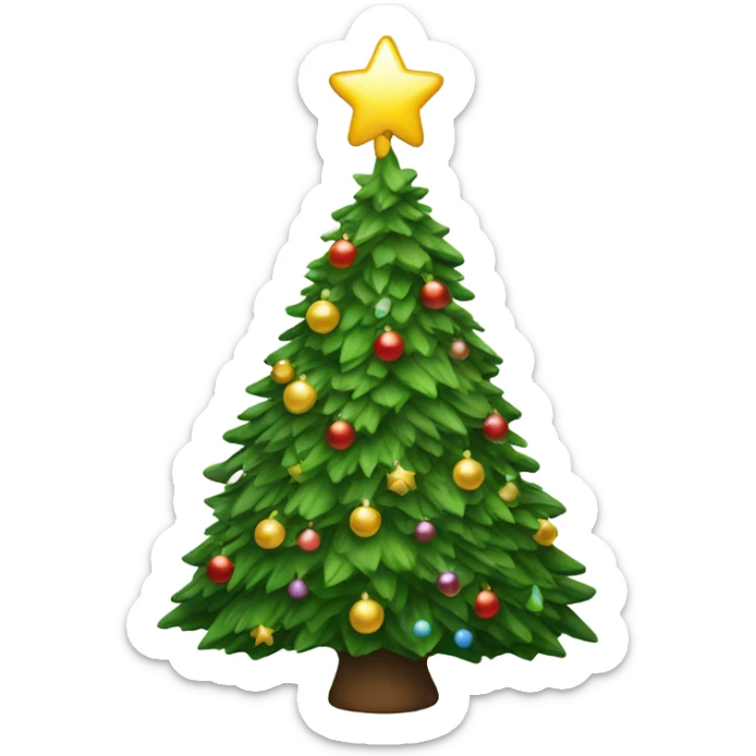 christmas tree sticker