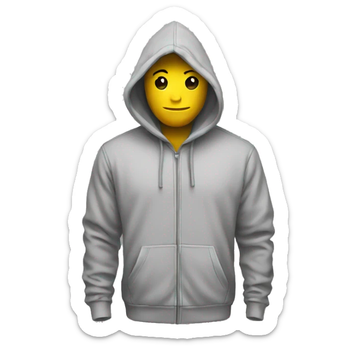Hoodie grey  sticker