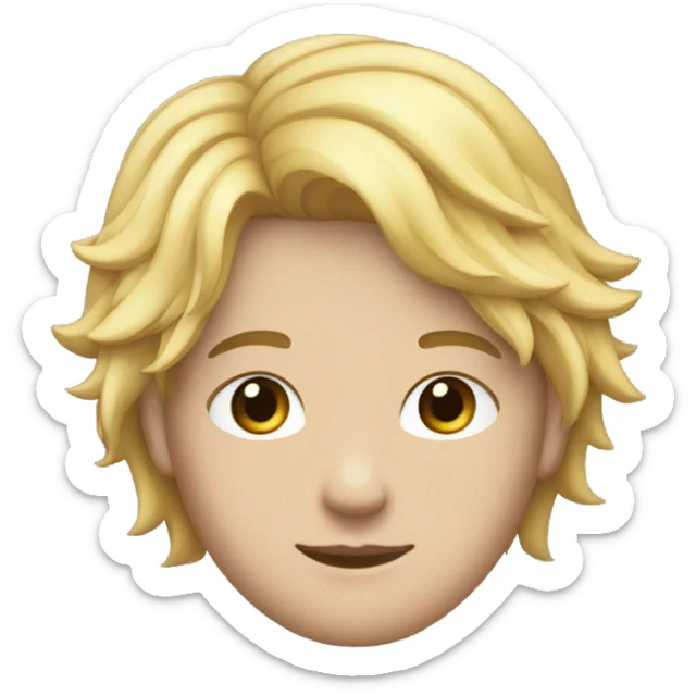 un joven de 18 años blanco con pelo negro liso , rostro estilo cuadraro y guapo sticker