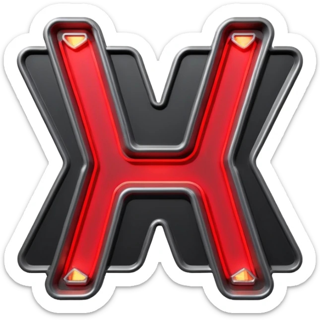Minimalist emoji-style sticker of a flickering neon sign “HELLWOOD”, cracked letters, some missing, grayscale tubes with only faint glow in faded red

 sticker