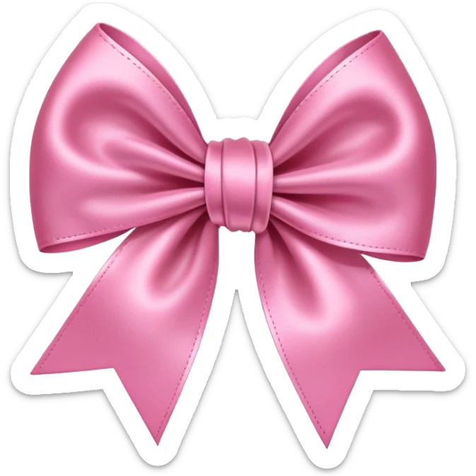 pink bow sticker