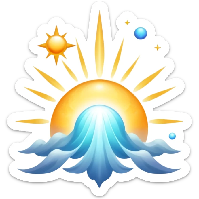 Space and light sticker