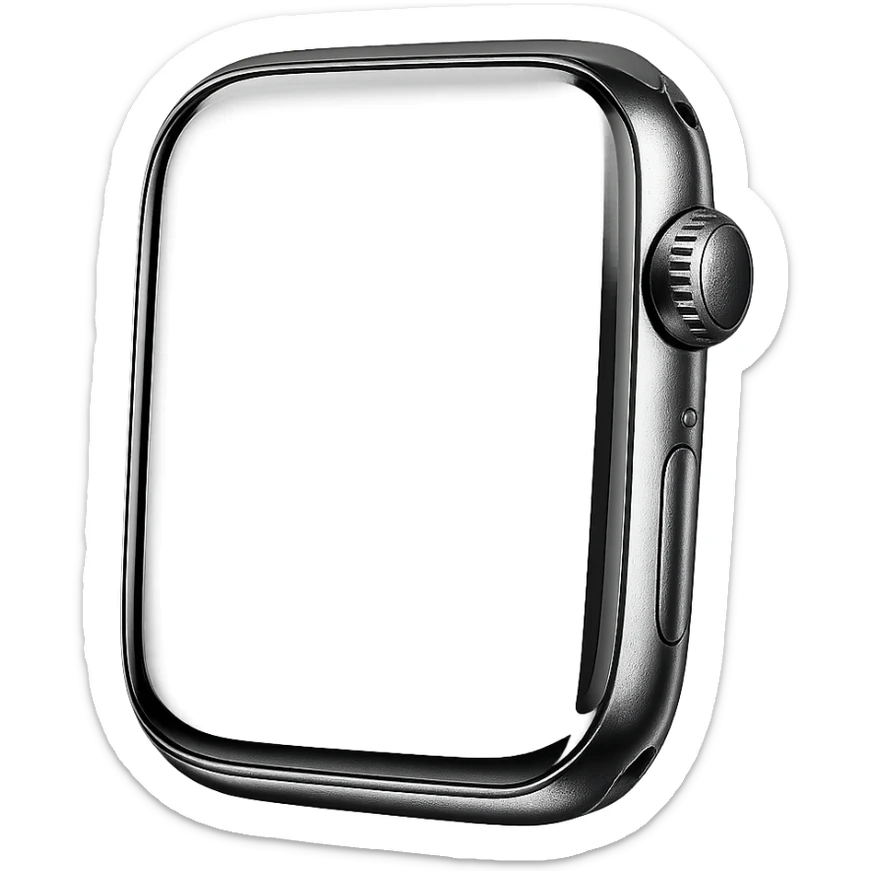 black apple watch sticker