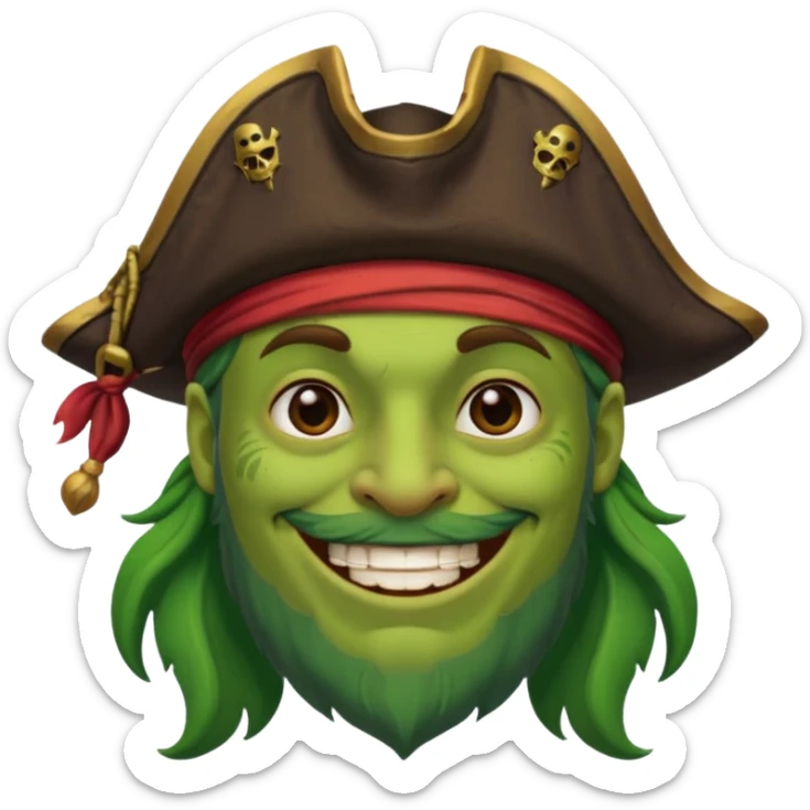 Create me an Emoji of grog from the game Sea of Thieves sticker