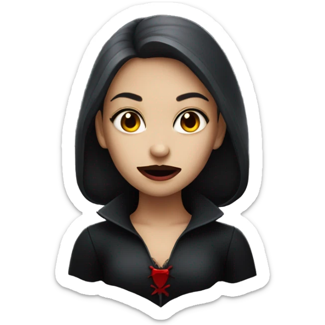 Vampire girl sticker
