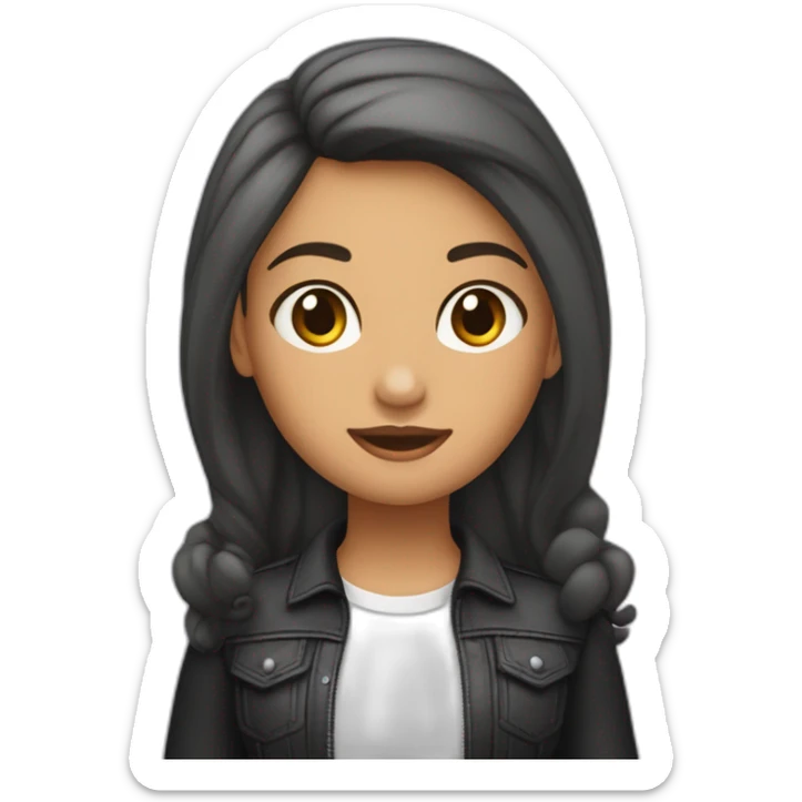 Uma menina Boiadeira que está em cima do cavalo que é uma cantora Roupa preta de Boiadeira  sticker