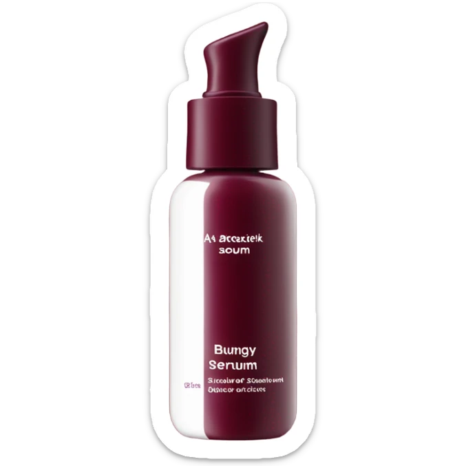 Burgundy Skincare serum  sticker