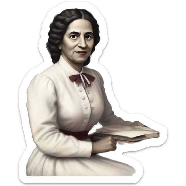 Julia Constancia de Burgos García was a Puerto Rican poet. As an advocate of Puerto Rican independence, she served as Secretary General of the Daughters of Freedom, the women's branch of the Puerto Rican Nationalist Party. burgundy sticker