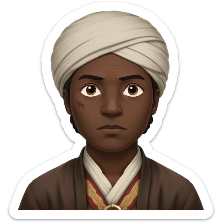 Cinematic Realistic Ho Chi Minh Portrait Emoji, depicted as a determined revolutionary leader in traditional attire with a humble expression, rendered with lifelike textures and soft natural lighting that captures his enduring legacy. sticker
