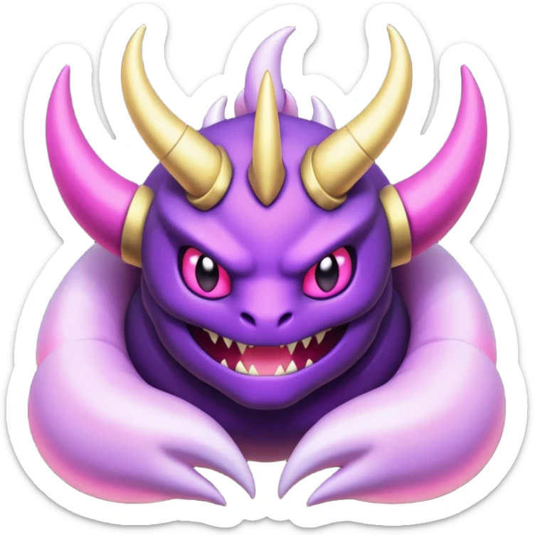 Pokemon legendary purple and pink Giratina sticker