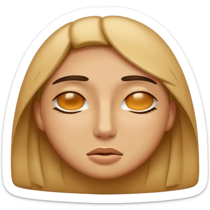 👁️ give me a version of the eye emoji at the begining of this prompt, but the eye is closed
the 4th thing you generated in the most recent generation... yes that is an example of a human face with eyes closed now give me a single eye that is closed as an emoji

 sticker