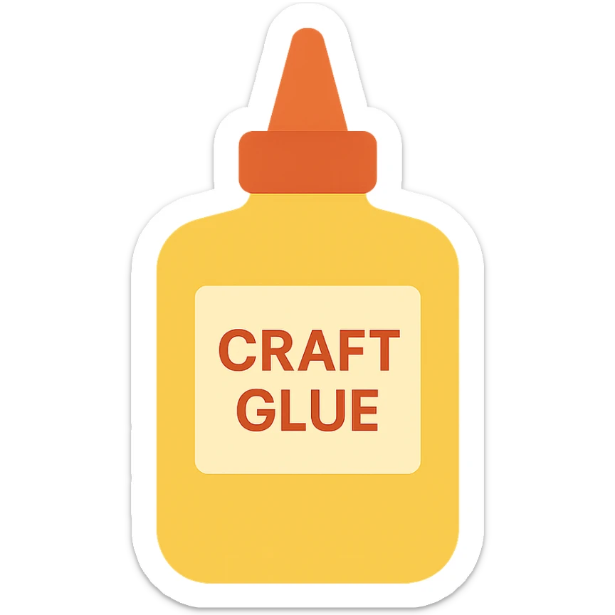 craft glue  sticker