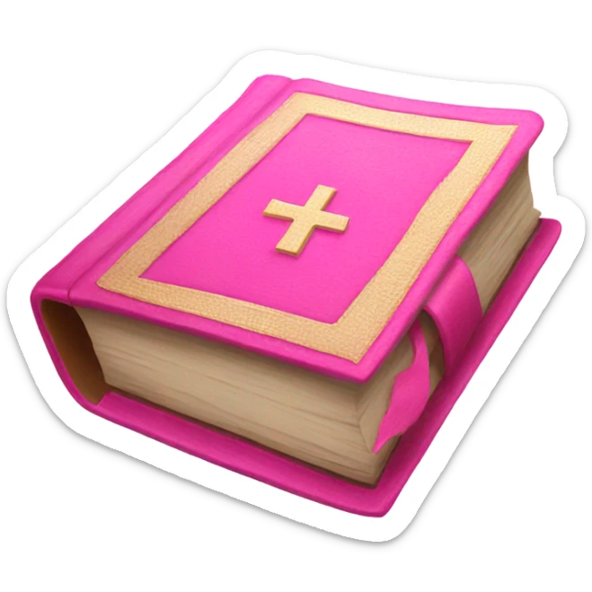 Pink bible sticker