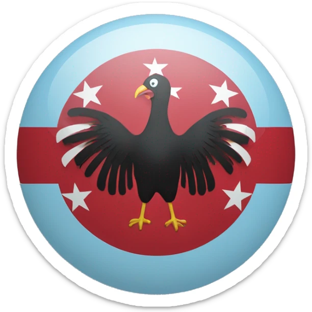 the flag of the country Turkey but the color is light blue sticker