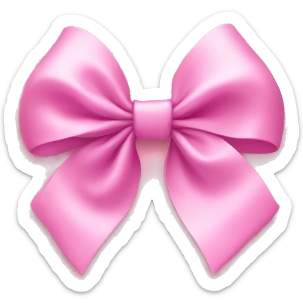 Pink bow sticker