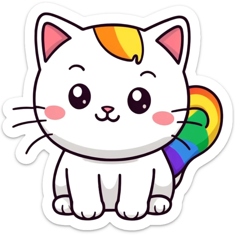 🐱+🌈 sticker