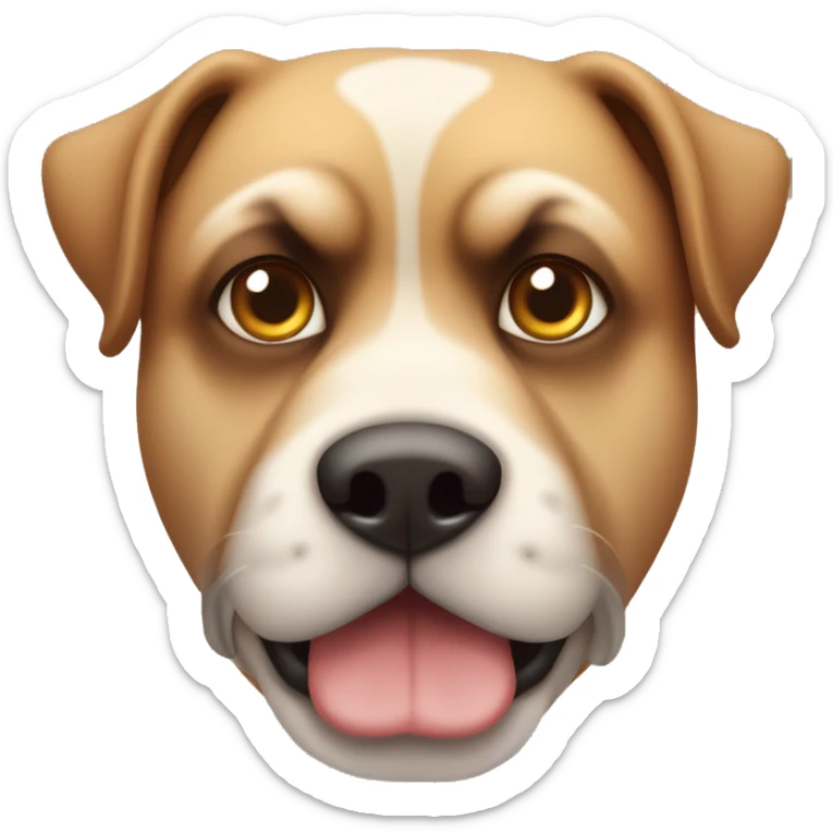 Ein Hund französisch bulldoge braun braune augen rüde sticker