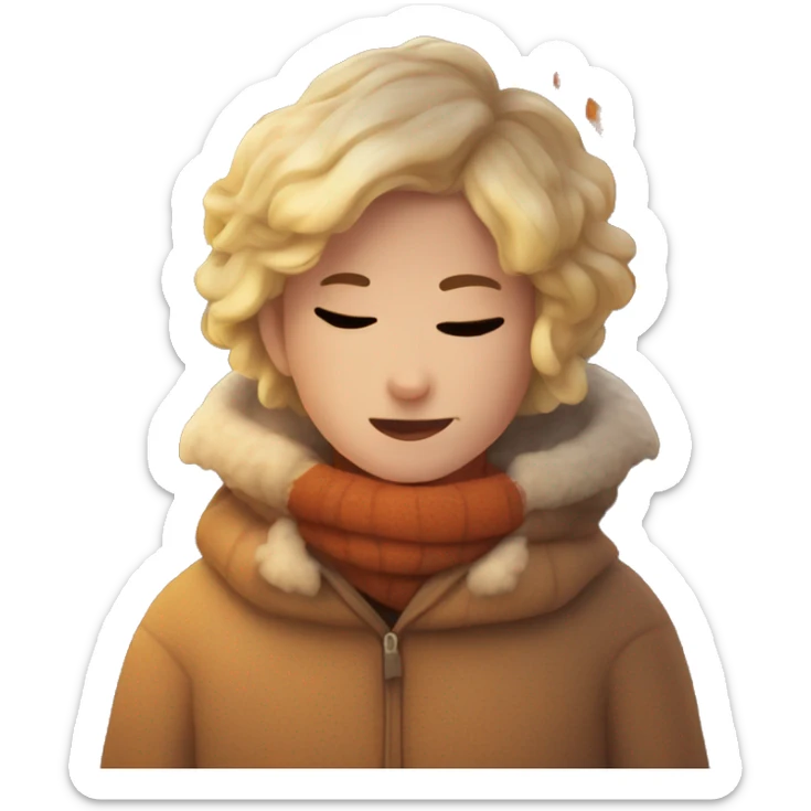 cozy autumn sticker