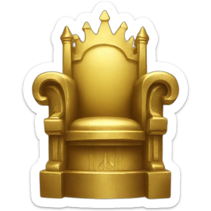 Golden throne  sticker