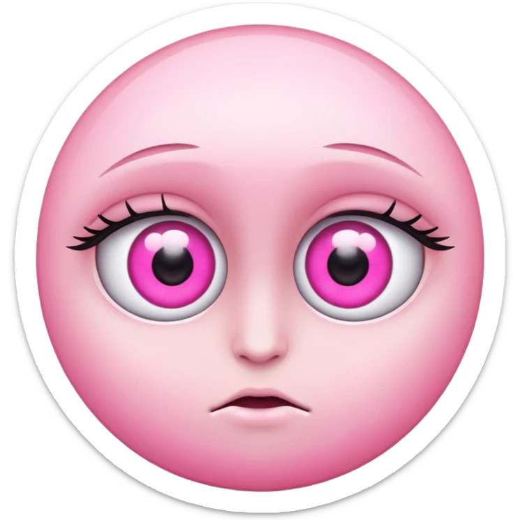Pink eyes sticker