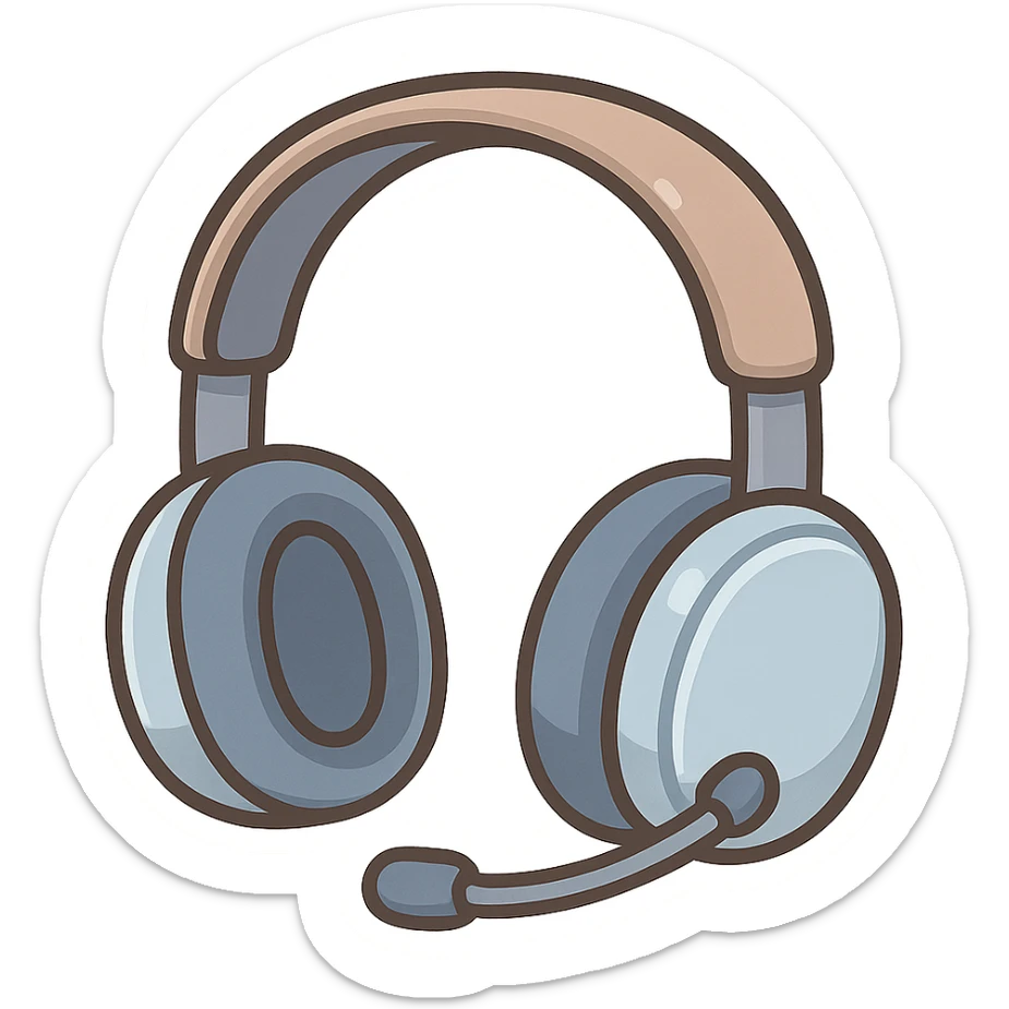 headset sticker